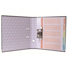 易达（Esselte）A4 2寸 半包胶档案夹快劳夹打孔资料夹两孔夹 标准型 27207 背宽52MM 黑色