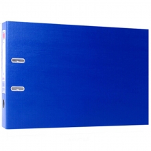 富得快（Fudek）HY3055 PVC档案夹/纸板夹 A3 3寸 横式 蓝色