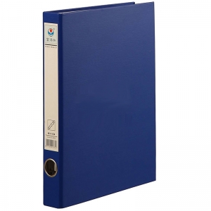 富得快（Fudek）A4 1.5寸PVC半包胶面硬皮3孔D型夹/纸板夹/档案夹 蓝色 HY559