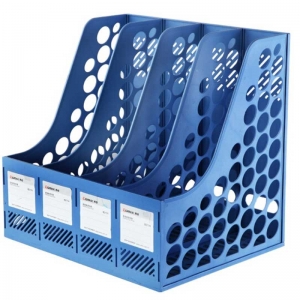 齐心（Comix）B2174 A4四联文件栏/文件框/文件架 蓝色