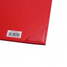 国俊众搏 7706 仿皮签约本/合同协议夹 A4 红色