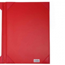 国俊众搏 7706 仿皮签约本/合同协议夹 A4 红色