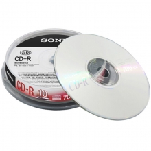 索尼（SONY）CD-R 48速700MB 碟片/光盘/刻录盘/空白光盘 桶装10片