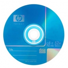 惠普（HP）CD-R 52速 700M 80分钟 碟片/刻录盘/光盘/空白光盘 50片桶装