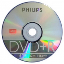 飞利浦（PHILIPS）DVD+R 16速/4.7G 碟片/光盘/空白光盘/刻录盘 桶装50片