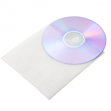 国产 CD DVD 两面普通厚度PP塑料光盘袋 100个装 颜色随机