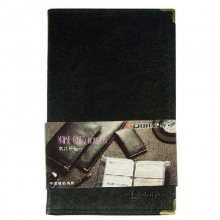齐心（Comix）NU72 可放72枚 便携式软皮名片册/名片夹 一段三格 黑色