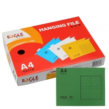 益而高（EAGLE）9351A 吊挂劳文件夹/挂快劳/快劳夹 A4 40个/盒 绿色