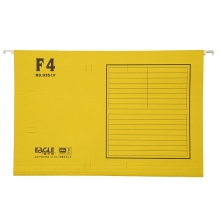 益而高（EAGLE）9351F 吊挂劳文件夹/挂快劳/快劳夹 FC 40个/盒 黄色