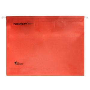 富得快（Fudek）S98440A 吊挂快劳/挂劳夹/吊挂文件夹 A4 25个/盒 红色