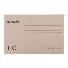 易达（Esselte）393110 FC(403*245mm) 挂快劳/挂式文件夹/吊夹/快劳夹 25个/盒 灰色