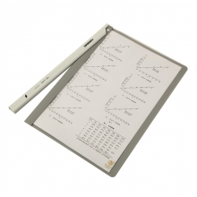 富得快（FUDEK）QW324 A4拉边杆文件夹/转动杆文件夹/拉杆夹 灰色