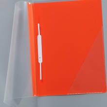 钊盛（ZSSI）ZS-306 简易二孔装订报告夹/透明封面文件夹 12个/包 红色