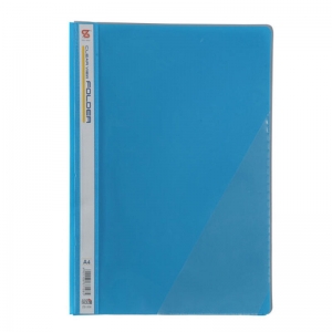 钊盛（ZSSI）ZS-306 简易二孔装订报告夹/透明封面文件夹 12个/包 蓝色