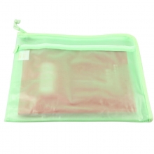 渡美（Dumei）NF382E 双口双拉链文件袋/资料袋 A4 (35*26.5cm) 浅绿色