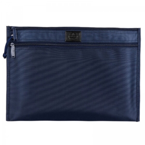 渡美（Dumei）NF-393 牛津布滑面双层拉链文件袋/会议袋/资料袋 A4 深蓝色