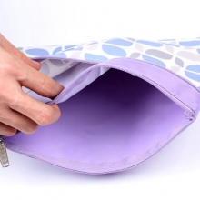 渡美（Dumei）NF-623-B6 19.5x15.5cm 彩色牛津布双层拉链袋 蓝色