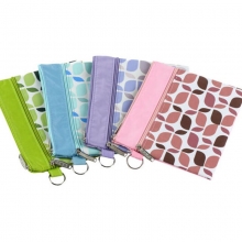 渡美（Dumei）NF-623-B6 19.5x15.5cm 彩色牛津布双层拉链袋 蓝色