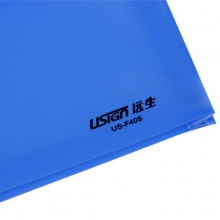远生（USign) US-F405 双钮扣式文件袋 A4 蓝色（10个装）
