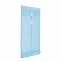 晨光（M&G）ADM92966 经济型透明缠绳文件袋/档案袋 A4 蓝色 10个/包
