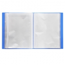 得力（deli）5220 标准型资料册/插页袋 A4 20页 蓝色