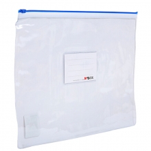 晨光（M&G）ADM94502 透明PVC拉边袋/文件袋 B5 颜色随机 12个/包