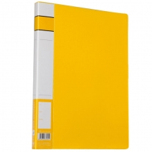 齐心（Comix）A602 单强力夹+插页 A4文件夹/资料夹 黄色