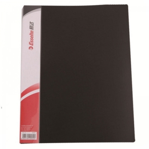 易达（Esselte）89007 舒适型资料册 A4 100页 黑色