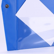 齐心（Comix）A1236 A4 55mm 磁扣式（带压纸夹）PVC档案盒/A4文件盒/资料盒 蓝色