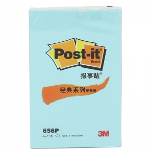 3M（3M）656P 经典系列便条纸/报事贴 51*76mm 蓝色 12本/包