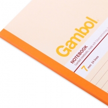 渡边（Gambol）G6807 无线胶装笔记本/软抄本/记事本 B5-80页 混色 6本装