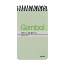 渡边（Gambol）SA7806 螺旋装订笔记本/记事本 A7(74*120mm) 80页 上翻 15本装