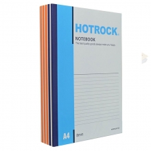 何如（HOTROCK）N2050 无线胶装笔记本/记事本 A4-50页 混色 10本装