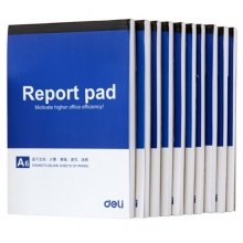 得力（deli）7713 便签本/信签本/便条本/空白草稿纸 A6 (98*140mm) 70页 空白内页 10本装