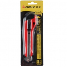 齐心（Comix）B2802 大号带金属保护套美工刀/裁纸刀/壁纸刀 18mm 颜色随机