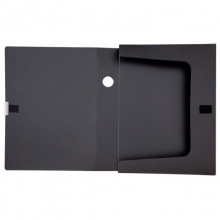 齐心（Comix）A1249 经济型粘扣档案盒/文件盒/资料盒 A4 55mm 黑色