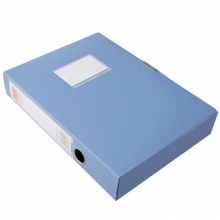 齐心（Comix）A1249 经济型粘扣档案盒/文件盒/资料盒 A4 55mm 蓝色