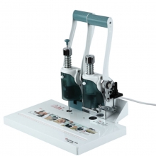 齐心（Comix）CM-3008 手动打孔热熔铆管凭证装订机/财务装订机 打孔装订30mm 适用铆管4.8mm