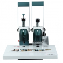 齐心（Comix）CM-3008 手动打孔热熔铆管凭证装订机/财务装订机 打孔装订30mm 适用铆管4.8mm