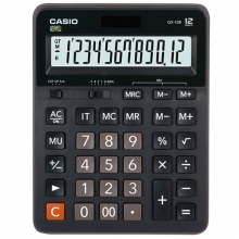 卡西欧（CASIO）GX-12B 商务计算器 超大型机 12位 塑料面板/黑色（GX-12S升级款）