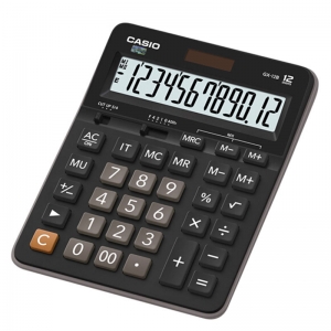 卡西欧（CASIO）GX-12B 商务计算器 超大型机 12位 塑料面板/黑色（GX-12S升级款）
