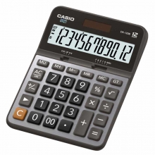 卡西欧（CASIO）DX-120B 商务计算器 大型机 12位 金属面板/灰色（DX-120S升级款）