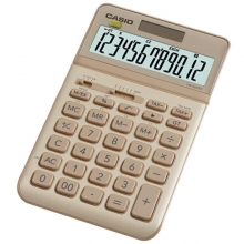 卡西欧（CASIO）JW-200SC-GD stylish时尚摇头式计算器 12位 锋芒金