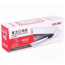 得力（deli）0468 大号省力型订书机/订书器 25页 颜色随机 适用书针24/6~26/6