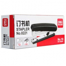 得力（deli）0221 办公订书机/10#订书器 12页 颜色随机