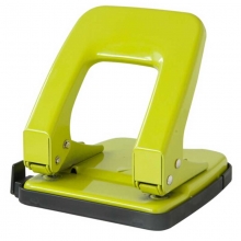 得力（deli）0138 炫彩两孔打孔机/打孔器 35页带标尺 颜色随机