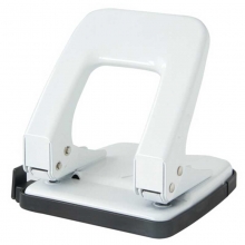 得力（deli）0138 炫彩两孔打孔机/打孔器 35页带标尺 颜色随机