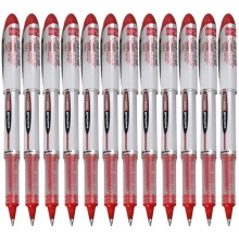 三菱（UNI）UB-200 直液式走珠笔/中性笔（替芯UBR-90）0.8mm 红色 12支装