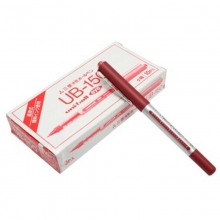 三菱（UNI）UB-150 透视耐水性直液性走珠笔/中性笔/签字笔 0.5mm 红色 10支装