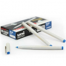 三菱（UNI）UB-125 直液式中性笔/一次性耐水走珠笔 0.5mm 蓝色 12支装